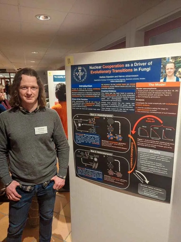 Mattias at the Evolution in Sweden-meeting