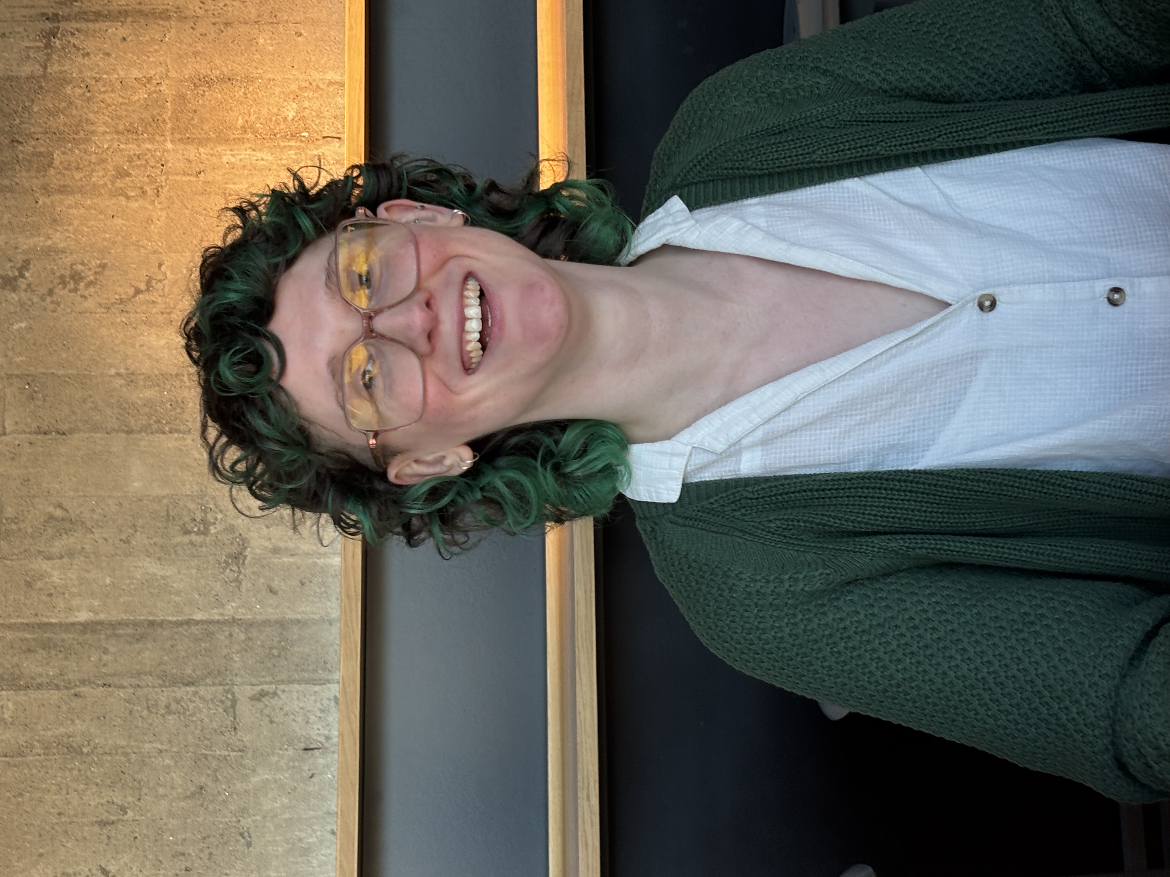 Chris defends their master thesis